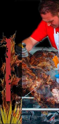 Karlos Ibarrondo despiezando un costillar de ternera 